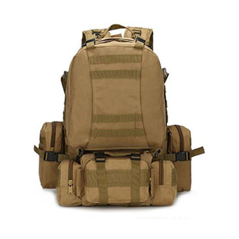 

Practical Multifunction Oxford Fabric Waterproof Outdoor Climbing Men Backpack Large Capacity Sport Travel Camping, Black