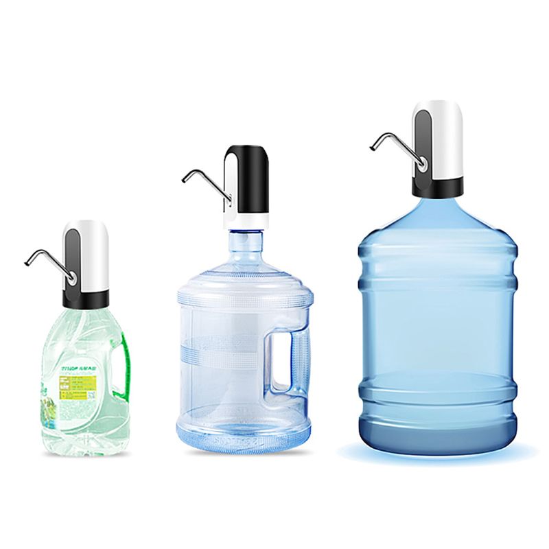 

Portable Portable Auto Pressure Pump Wireless Electric Water Drinking Bottle Dispenser USB Rechargeable No Hub Safe Home