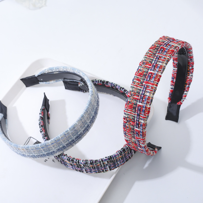 

Luxury Romantic Fabric Hairbands For Women Temperament Thin Colorful Simple Elastic Hair Rope Clothing Hair Accessories France