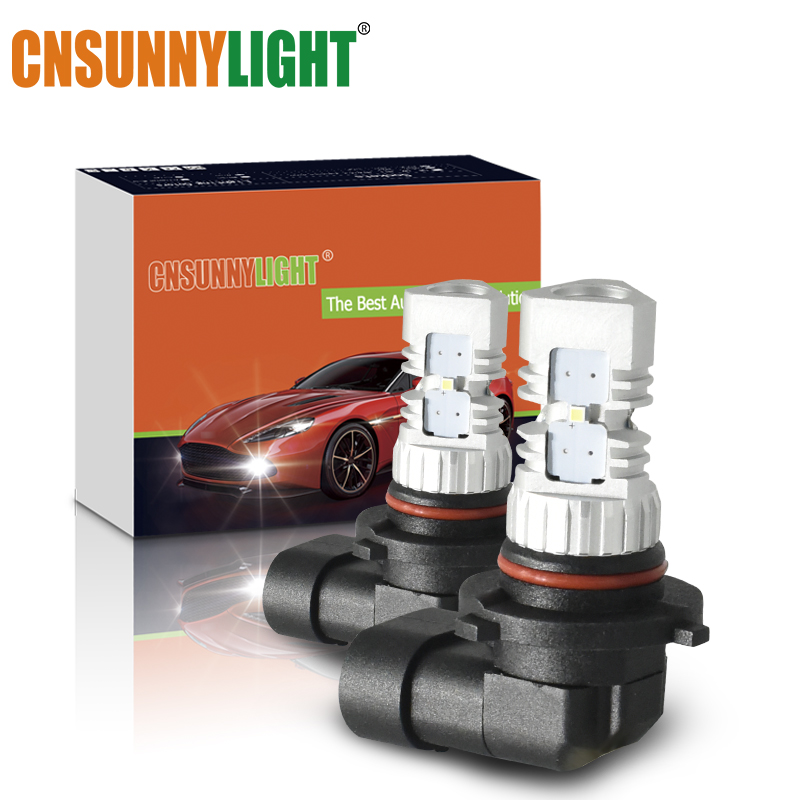 

CNSUNNYLIGHT 2pcs H11 LED Car Light H8 Fog Lamps H7 H4 9005 HB3 9006 HB4 Daytime Running Parking Lights Turning Driving Bulb 12V