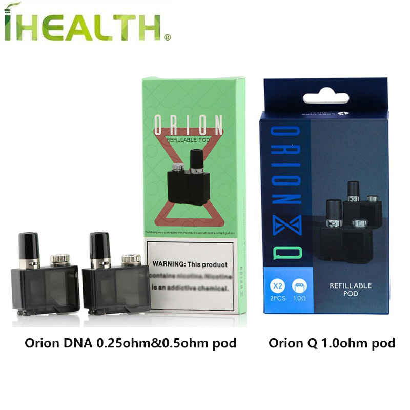 

LOST VAPE Orion DNA 0.25ohm 0.5ohm PODs Orion Q Pod 1.0ohm Cartridge 2ml Capacity 100% Original