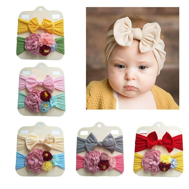 

Floral Bows Baby Headband Bowknot Haarband Baby Girl Headbands Cotton Kids Hair Band Girls Hair Accessories