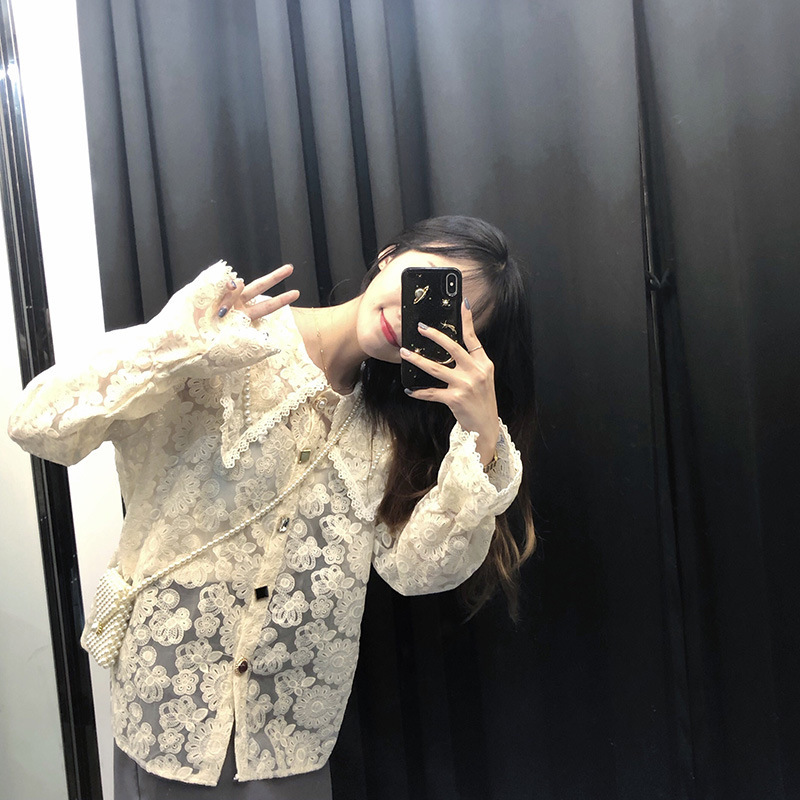 

CHKEWoman Fairy Fan Temperament Western Style Forest System Suit-dress Small Fresh A Doll Unlined Upper Garment Jacket h190527, Beige