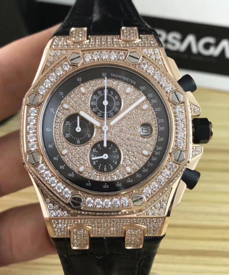 

2020 new men's luxury sports watch, OS running second movement with Diamond Dial, 42mm sapphire mirror, K8 new men's Quartz wristwatch