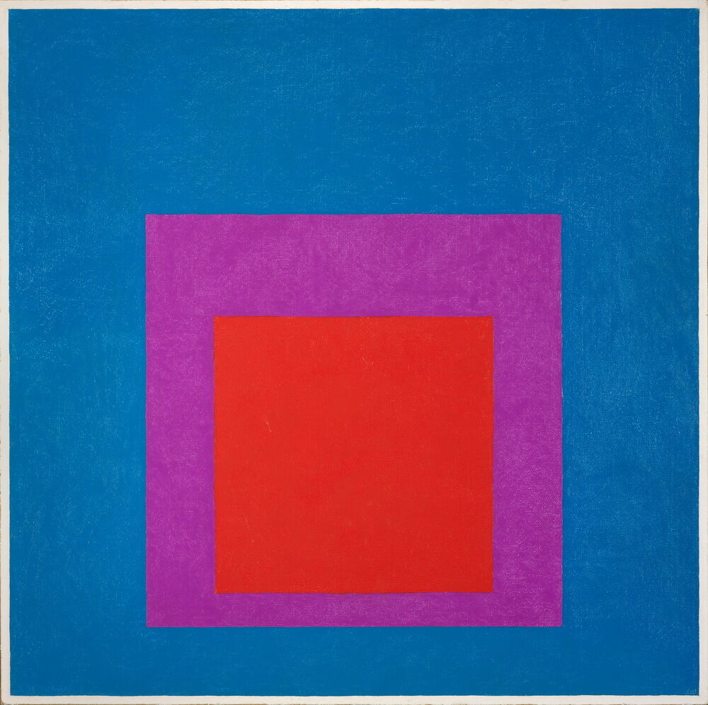 

Josef Albers Homage to the Square Red Brass Home Decor Handpainted &HD Print Oil Painting On Canvas Wall Art Canvas Pictures 191111