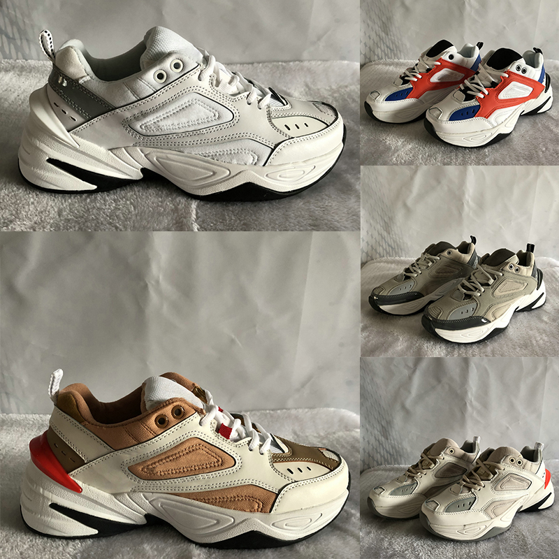 

2020 Monarch M2K Tekno White Black Orange Fashion Chunky Dad Shoes Designer Zapatillas casual Shoes Men Women Classic Sneakers chassures, 10 shoe box