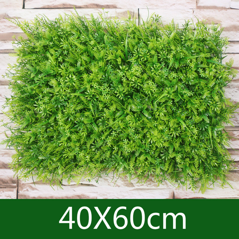 

40X60cm Artificial Plants Simulation Plastic Grass Mat Home Garden Fence Decoration Carpet Lawn Fake Plants planta artificial, Green