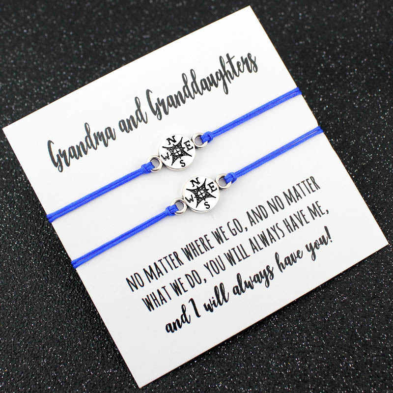 

Grandma Granddaughters Aunt Niece Mother Daughters Love Friends Thanksgiving Gift Make A Dream Compass Bracelets For Women