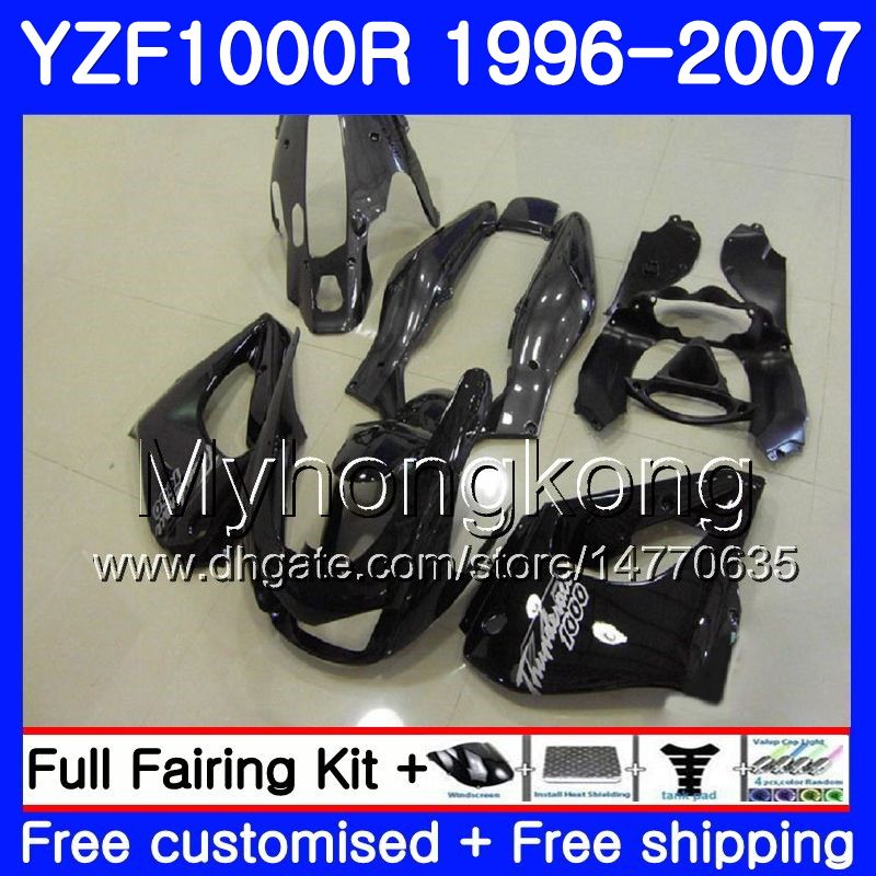 

Body For YAMAHA Thunderace YZF1000R 96 97 98 99 00 01 238HM.1 Glossy black YZF-1000R YZF 1000R 1996 1997 1998 1999 2000 2001 Fairings kit, No. 1