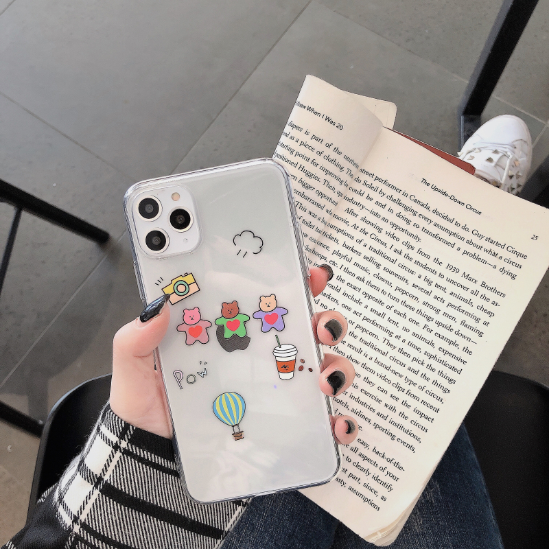 

transparent back cover drop-resistant soft tpu case for iphone11 pro