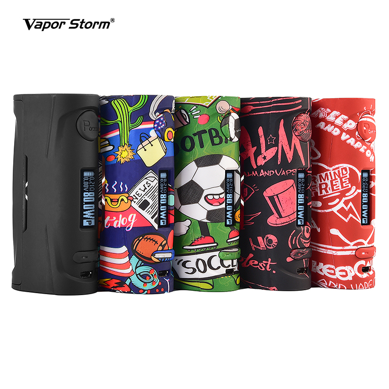 

Vapor Storm Pum Baby 80W TC VW Box Mod Vstorm Vape fit 18650 Battery Electronic E Cigarette for 510 Thread Tank Motar Wax Atomizer DIY RDA Kayfun RDTA Zeus X RTA Vaper Kit