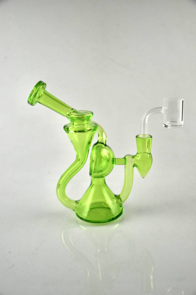 

New Chinese glass Water Pipe straight bottom nice Recycler Bong glass handicraft 14mm bowl banger