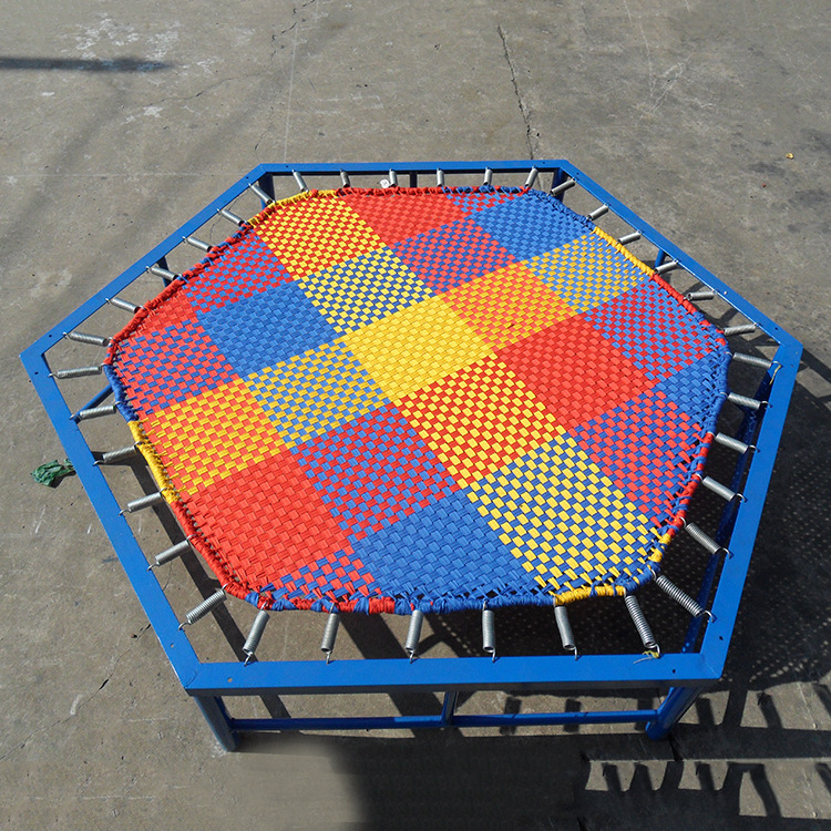 

Customized Round Trampoline cloth Hexagon Jumping bed elastic cloth Jump