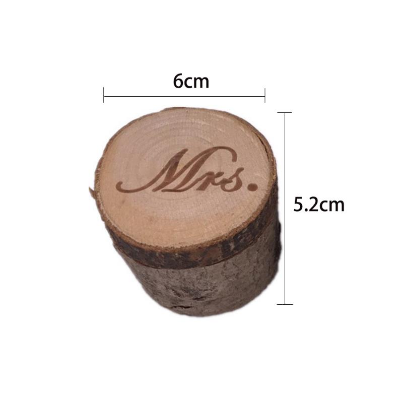 

2 pcs Personalized Gift Rustic Wedding Ring Bearer Box Wood Wedding Ring Box Custom Bearer Engagement