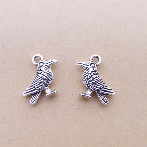 

A5277 Ancient Silver 100 Individual / Package Alloy Bird Ornaments Parts Diy Ornaments Parts 2.2 G
