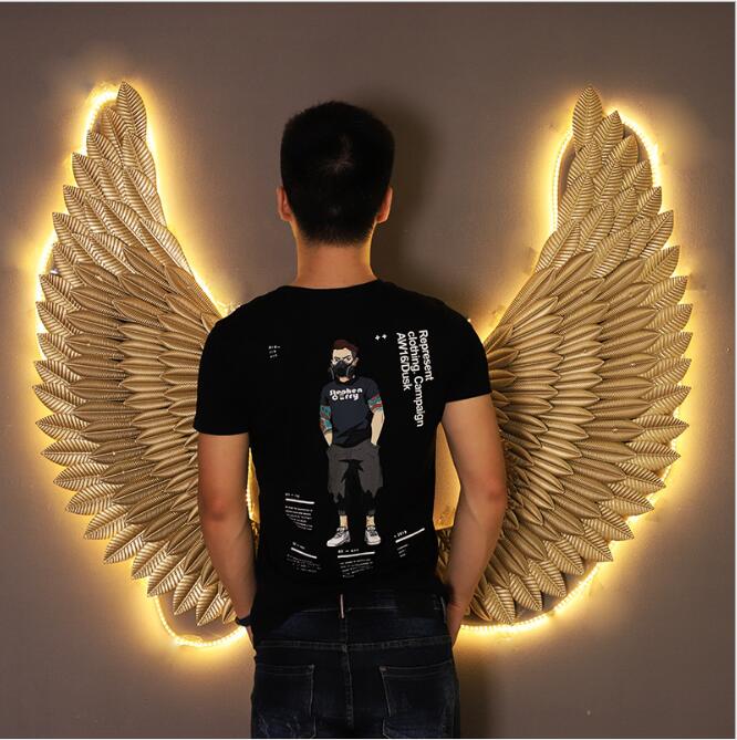 Iron Decorative Wings Objects Industrial Style Creative Bar Decoration Wing