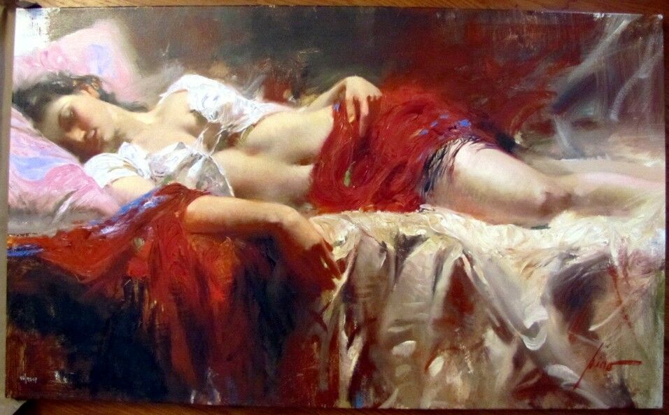 

PINO DAENI - RESTFUL Home Decor Handpainted &HD Print Oil Painting On Canvas Wall Art Canvas Pictures 191102