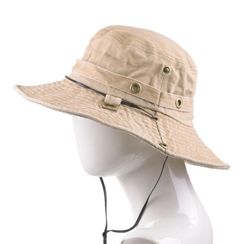 

New version 2020 Sun Hat Bucket Cargo Safari Summer Fishing Hat for Men Women High Quality And Durable, Khaki