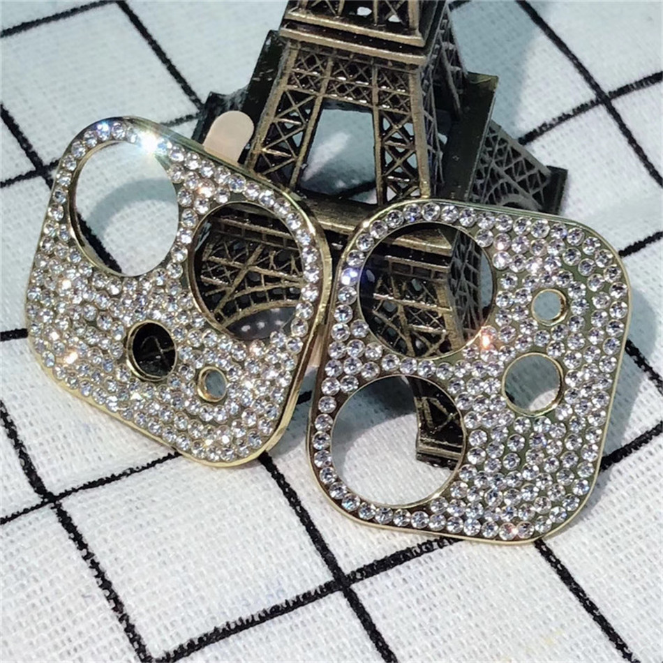 

Wholesale Bling Diamond Camera Lens Protector For iPhone 12 Pro Max Glitter Rhinestone Camera Protective Ring For iPhone 11 Pro Max Cover