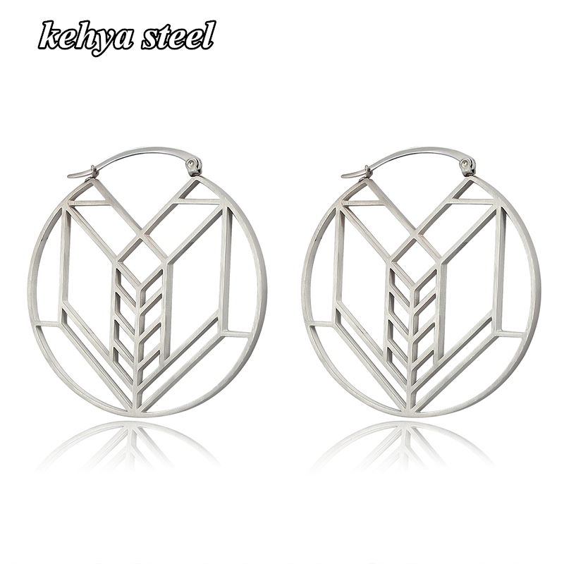 

Hoop & Huggie Oversized Hollow Round Alloy Earrings Geometry Delicate Wedding Anniversary Pendientes Party Jewelry