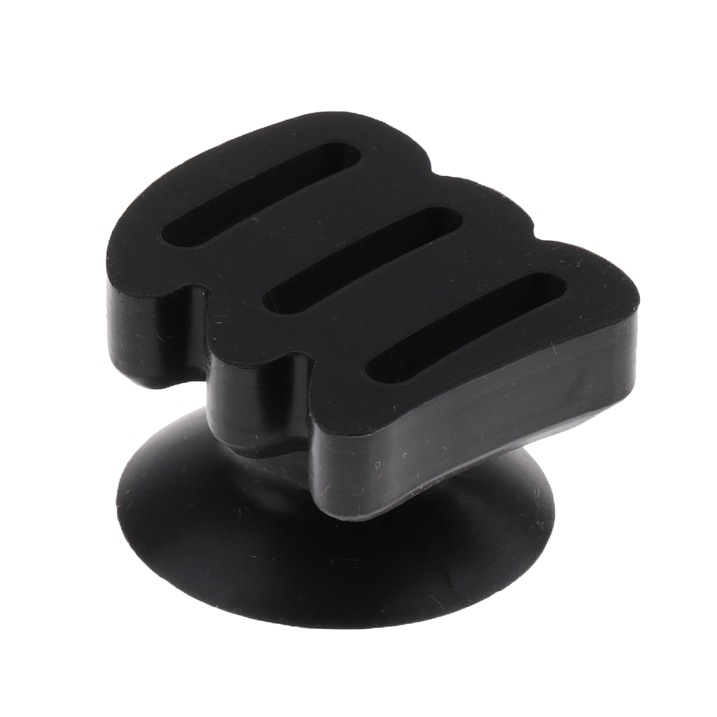

Durable Silicone Guitar Bass Banjo Plectrums Picks Holder with Suction Cup Black