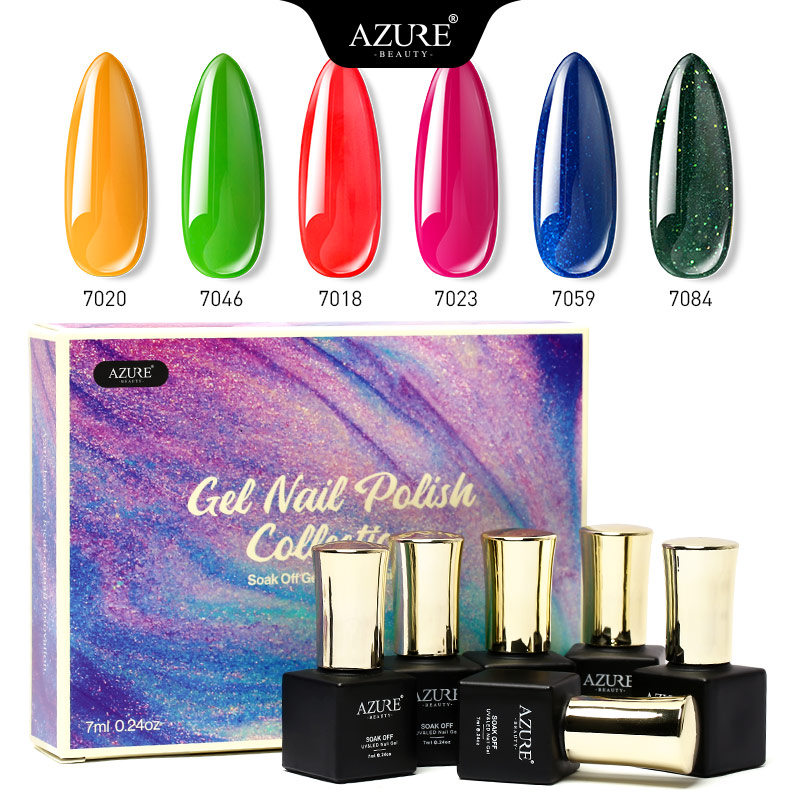

Beauty Diamond Nail Art Gel Polish Colorful Led Nail Gel Varnish Long Lasting Soak Off UV Polish Set