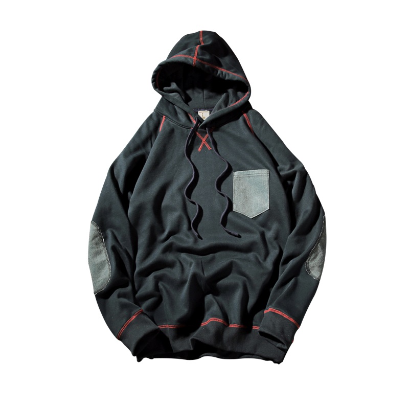 

Men's casual packet decoration Sweatshirt 2019 autumn men's hoodies cotton fashion tops men kpop clothes sweatwear, Gray