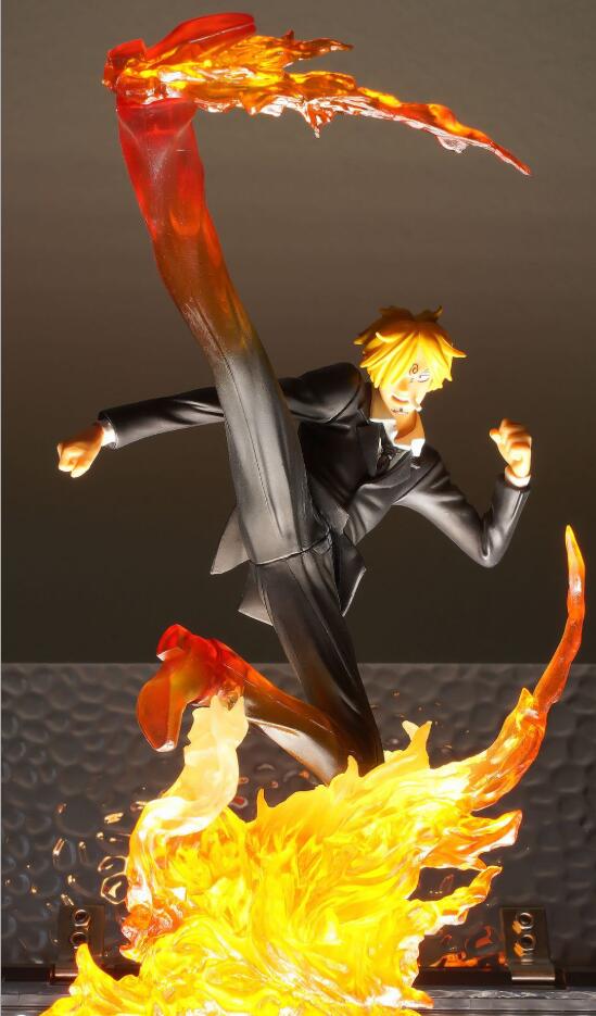 One Piece Action Figure Vinsmoke Sanji Battle Version Diable Jambe 17cm Anime Manga