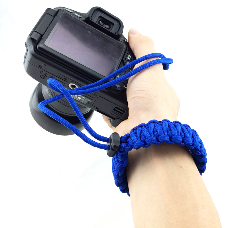

2019 Hot Braided 550 Paracord Adjustable Camera Wrist Strap Bracelet 4 Colors