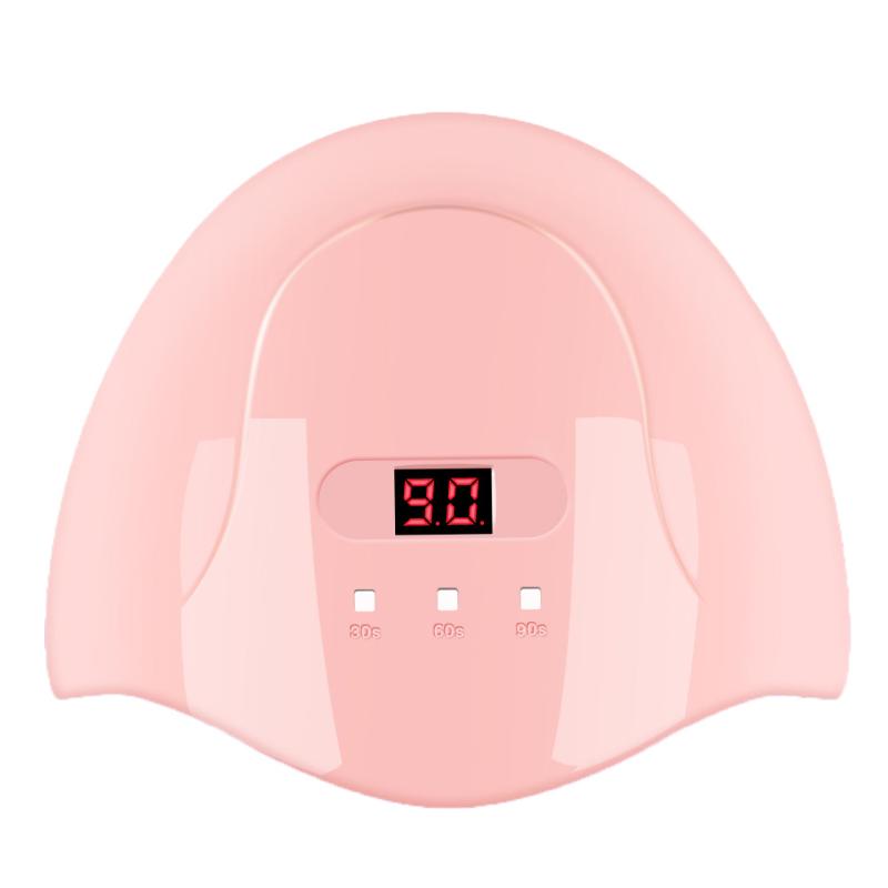 

36W/18LEDS UV/LED Nail Dryer Lamp 30s/60s/90s LCD Display UV Lamp Curing All Gel Nail Polish Art Drying Tools USB Plug, Pink