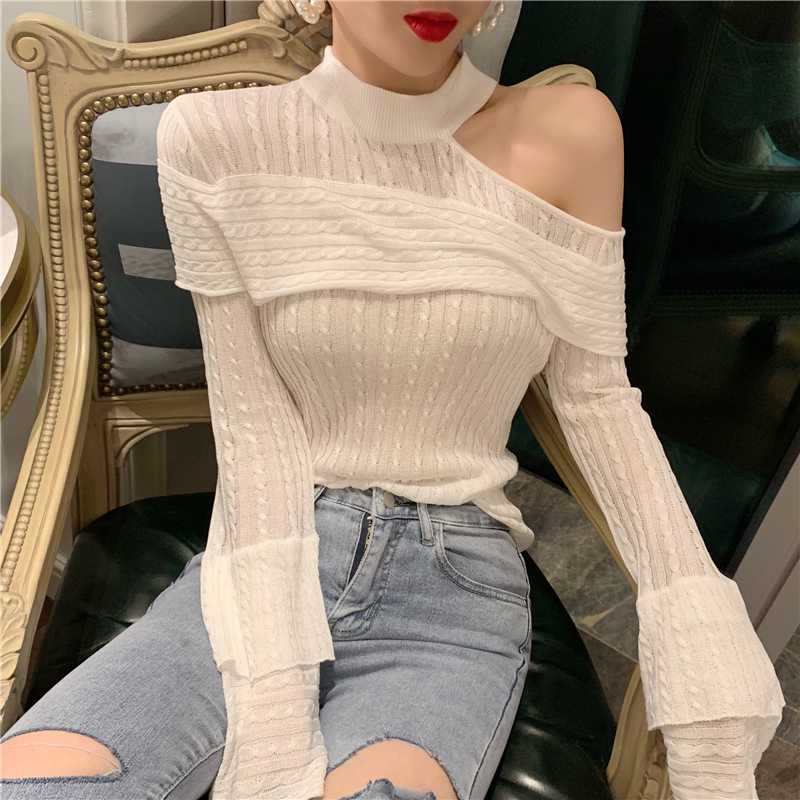 Maglione Donna Da Donna Cavo Lavorato a Maglia Pullover Lungo Top Barca Collo Partito WINTER NUOVI