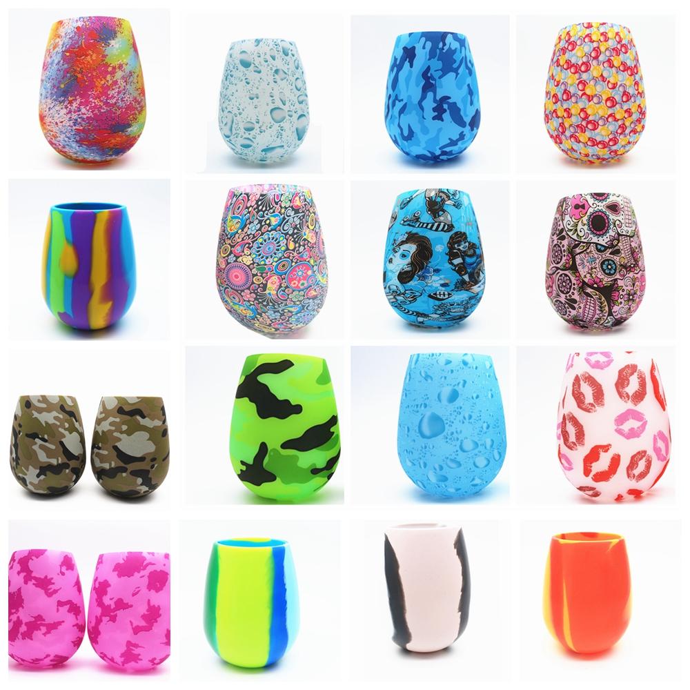 

Silicone Egg Wine Cups Outdoor Camo Lip Bohemia National Skull Bubble Water Bottle Beer Whiskey Glass Drinkware 150 LJA2304