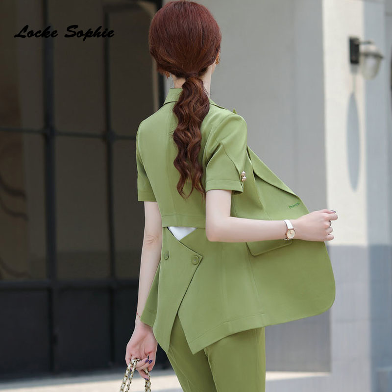 short sleeve suit jacket ladies