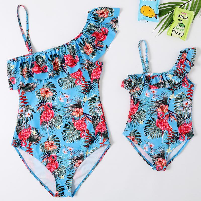 

one shoulder off one piece swimsuit