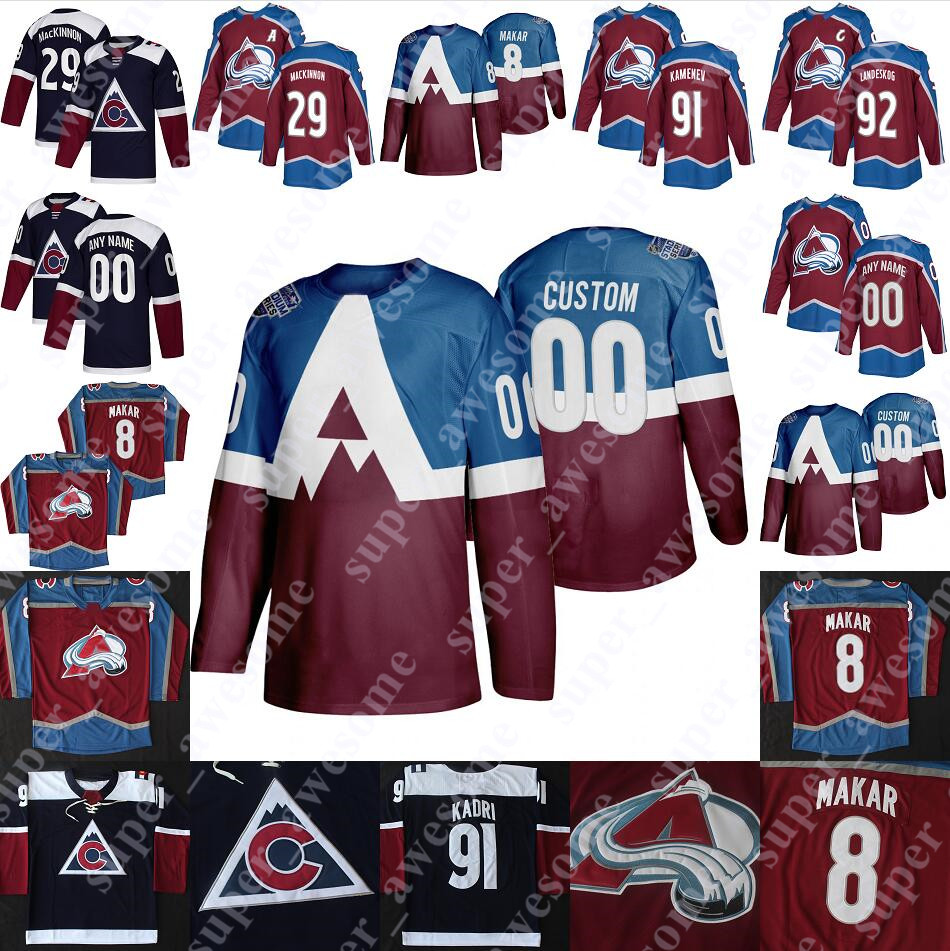

Colorado Avalanche Jersey Matt Calvert Erik Johnson Colin Wilson JT Compher Matt Nieto Tyson Jost Samuel Girard Ian Cole Nikita Zadorov, Blue 2020 stadium series