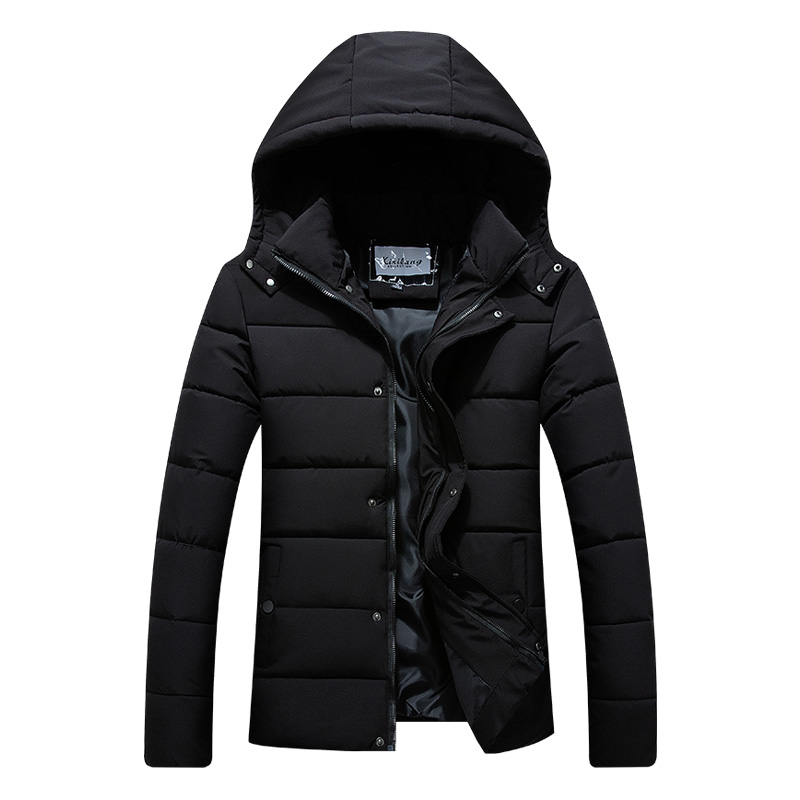 

Brief paragraph coat new winter cotton-padded clothes men upset down cotton-padded jacket han edition tide handsome winter winte, Black
