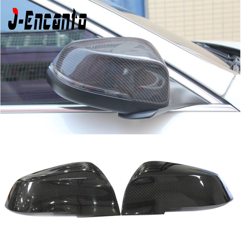 2014+ Fibra De Carbono Espejo Ala Recortar Juego Cubre para adaptarse a Bmw i3
