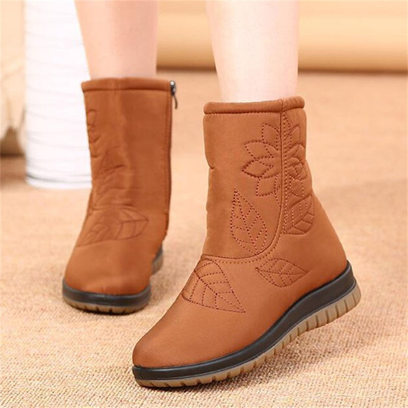 

Women Boots Winter Shoes Women Plus Insole Snow Boots High Quality Fur Ankle Boots for Women Waterproof Winter shoes, Black
