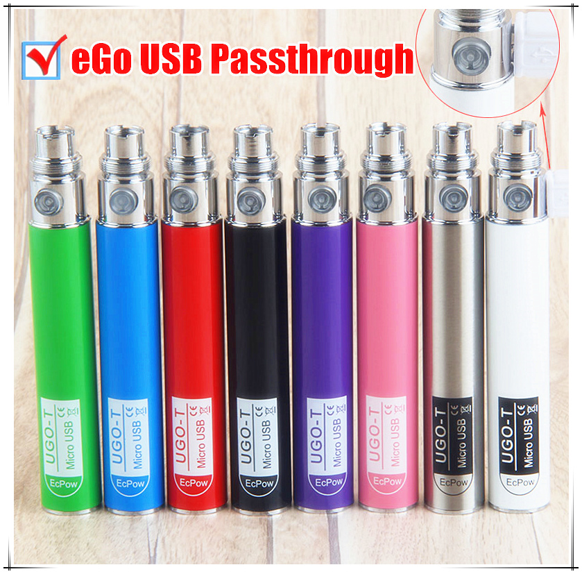 

2020 UGO-T Vape Pen Battery 510 Thread EVOD 650mAh Rechargeable Batteries Evod EGO T Vapes
