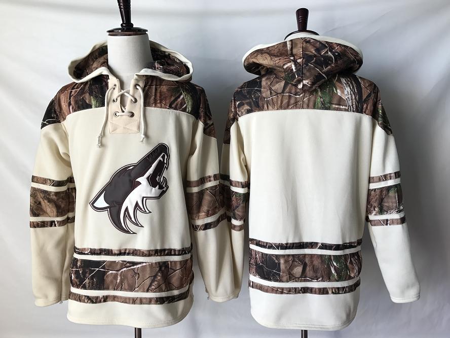 

Top Quality ! 2019 New Arizona Coyotes Old Time Hockey Jerseys Camo Custom Hoodie Pullover Sweatshirts Sport Winter Jacket, Beige