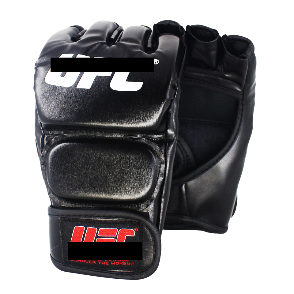 

SUOTF Black Fighting MMA Boxing Sports Leather Gloves Tiger Muay Thai fight box mma gloves boxing sanda boxing glove pads mma T191226