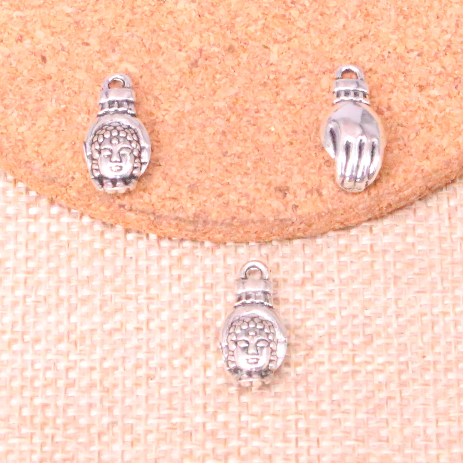 

75pcs Charms buddhism buddha palm 18*8mm Antique Making pendant fit,Vintage Tibetan Silver,DIY Handmade Jewelry, Bronze;silver