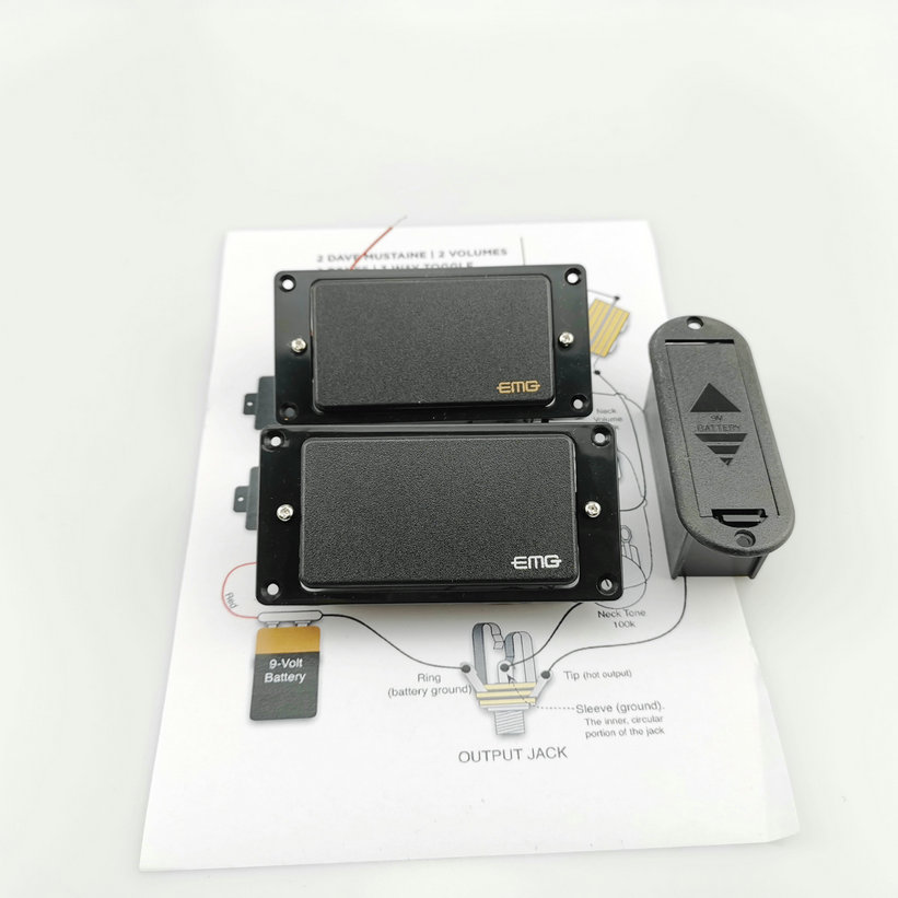 

Black EMG HZ H4 H4A Active pickups EMG And Seymour Duncan Electric Guitar Pickups 1 set