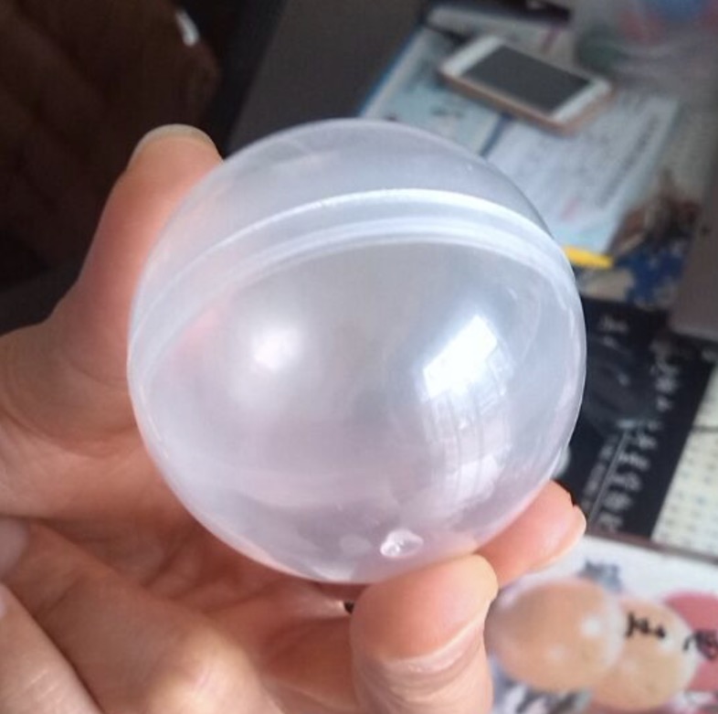 100PCS/LOT Diameter:60mm Empty Plastic Toy Capsule Egg Shell For Vending Machine-image-450724131