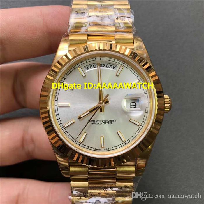 

EW Factory 228238 Watch 18k Gold 904L Steel Mens Watch Swiss 3255 Automatic 28800 Vph Date and day display Sapphire Crystal designer watches