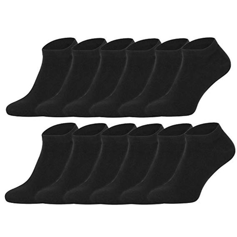 

12 Pairs Pure Color Socks Comfortable soft Leisure Sports Heap Warm Work Business Socks calcetines hombre divertido happy, Black