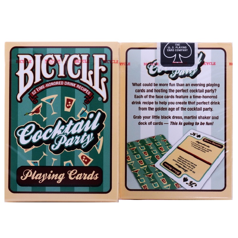 

Bicycle Cocktail Party Playing Cards Drink Recipes Poker Size USPCC Limited Edition Deck Magic Card Games Magic Tricks Props