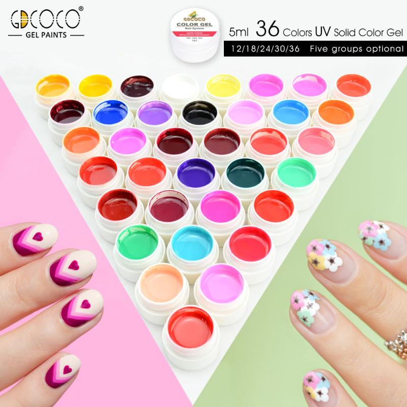 

gdcoco nail supply nail art manicure pure color gel polish canny gel paint soak off led uv nails varnish lamp color, 128