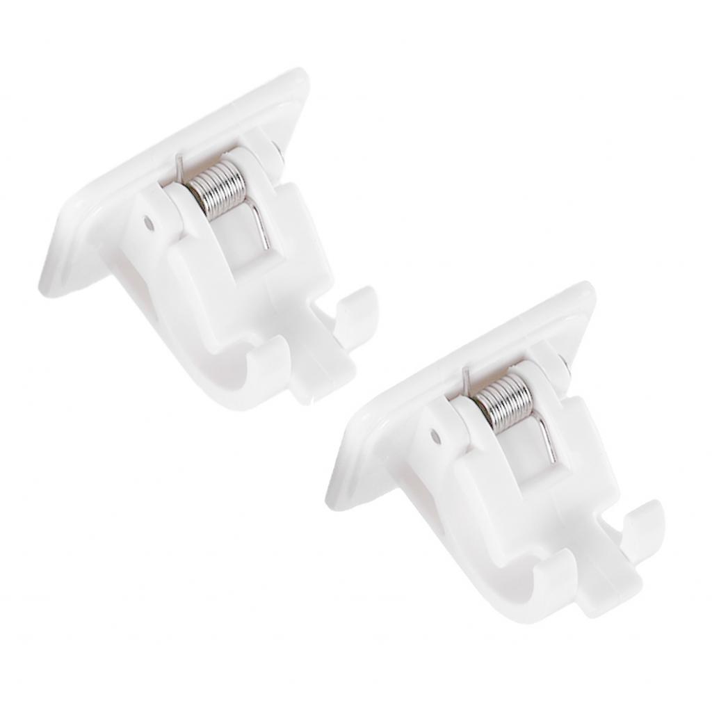 

2x self adhesive curtain rod bracket pole hooks holder curtain pole wall bracket