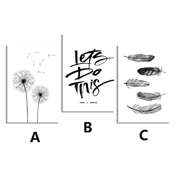 

Hot Selling 3 Pieces Home Decor Print oil painting on canvas Wall Art Decorations Wall Canvas, Nordic Style simple style